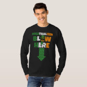 Breathalizer Blow Here St Patricks Day Pineapple S T-Shirt (Vorne ganz)