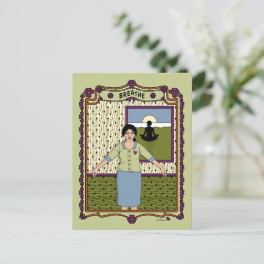 Breathe_A_ Postkarte (Stehend Vorderseite)