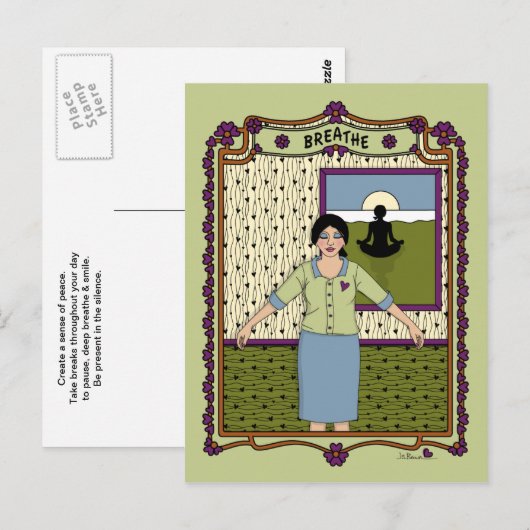 Breathe_A_ Postkarte (Vorne/Hinten)