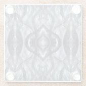 Breathe Abstract Dark Blue Black Watercolor Art Glasuntersetzer (Rückseite)