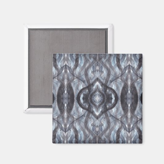 Breathe Abstract Dark Blue Black Watercolor Art Magnet (Vorderseite/Rückseite)