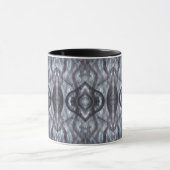 Breathe Abstract Dark Blue Black Watercolor Art Tasse (Zentrum)