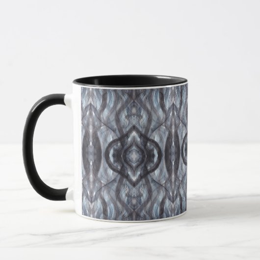 Breathe Abstract Dark Blue Black Watercolor Art Tasse (Links)