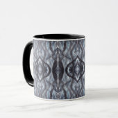 Breathe Abstract Dark Blue Black Watercolor Art Tasse (Vorderseite Links)