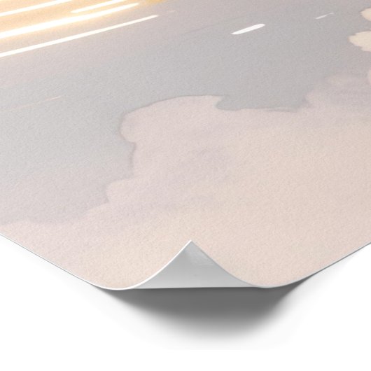 Breathe and Let Go Poster (Ecke)