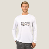 Breathe Anyway – Stress Awareness Minimal Yellow  Tri-Blend Shirt (Vorderseite komplett)