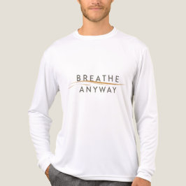 Breathe Anyway – Stress Awareness Minimal Yellow  Tri-Blend Shirt