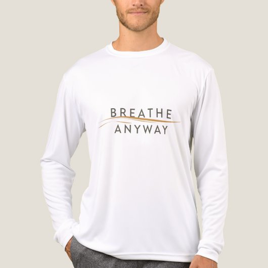 Breathe Anyway – Stress Awareness Minimal Yellow  Tri-Blend Shirt (Vorderseite)