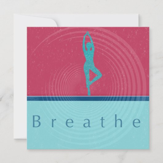 Breathe Art Card Feiertagskarte (Vorderseite)