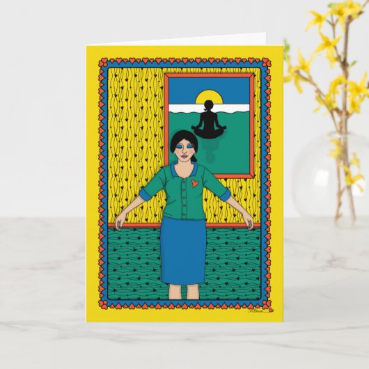 Breathe_B_Greeting Karte (Gelbe Blume)