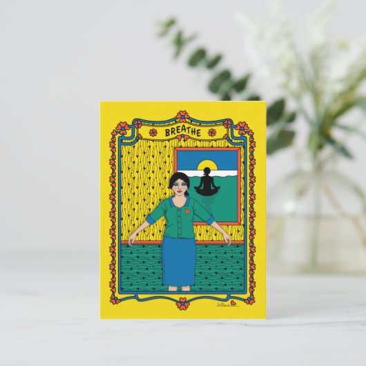 Breathe_B_ Postkarte (Stehend Vorderseite)