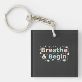 Breathe & Begin Pastel Keychain Schlüsselanhänger (Vorderseite)