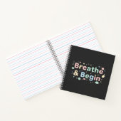 Breathe & Begin Pastel Notebook Notizblock (Innenseite)