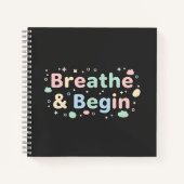 Breathe & Begin Pastel Notebook Notizblock (Vorderseite)
