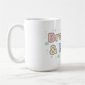 Breathe & Begin Pastel Quote Kaffeetasse (Links)