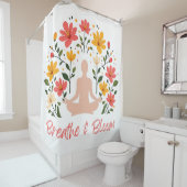 Breathe & Bloom Meditation Duschvorhang (Beispiel)