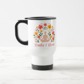 Breathe & Bloom Meditation Reise Kaffee Mug Reisebecher (Links)