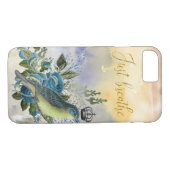 Breathe Blue Bird Collage Case-Mate iPhone Hülle (Rückseite (Horizontal))