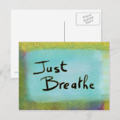 Breathe Blue Postkarte (Vorne/Hinten)