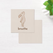 Breathe Bunny Mini Affirmation Card (Schreibtisch)