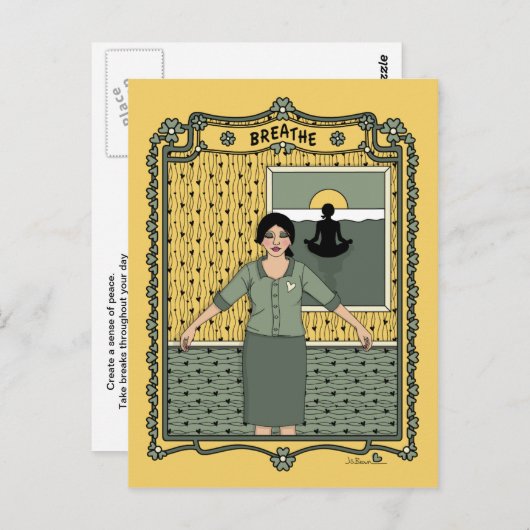 Breathe_C_ Postcard Postkarte (Vorne/Hinten)