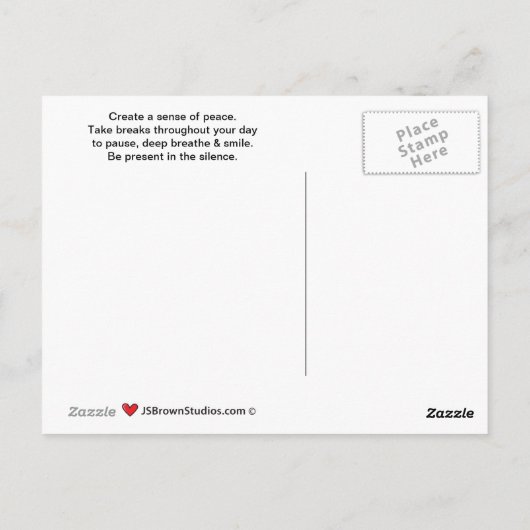 Breathe_C_ Postcard Postkarte (Rückseite)