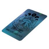Breathe Deeply Zen Frog Magnet (Linke Seite)