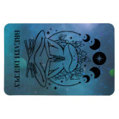 Breathe Deeply Zen Frog Magnet (Horizontal)