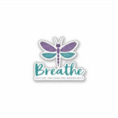 Breathe Dragonfly Suicide Prevention mental health Aufkleber (Vorderseite)