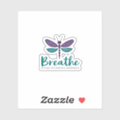 Breathe Dragonfly Suicide Prevention mental health Aufkleber (Blatt)
