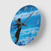 Breathe Förderung Wall Clock - Customize Runde Wanduhr (Winkel)