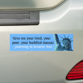 Breathe Free - Immigration Refugee Bumper Sticker Autoaufkleber (Auf Auto)