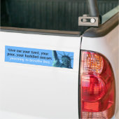 Breathe Free - Immigration Refugee Bumper Sticker Autoaufkleber (Auf Lkw)