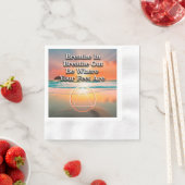 Breathe In Breathe Out Recovery Slogan Sunrise Serviette (Beispiel)