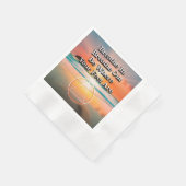 Breathe In Breathe Out Recovery Slogan Sunrise Serviette (Ecke)