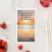 Breathe In Breathe Out Recovery Slogan Sunrise Serviette (Beispiel)