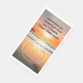 Breathe In Breathe Out Recovery Slogan Sunrise Serviette (Ecke)