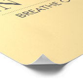 Breathe In Calm Quote | Mindfulness Affirmation Poster (Ecke)