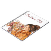 Breathe in Fall Spiral Foto Notebook Notizblock (Linke Seite)