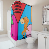 BREATHE IN FREEDOM EXHALTIEREN SIE IHRE SORGEN! DUSCHVORHANG (Beispiel)