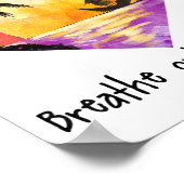 Breathe In Love Breathe Out Gratitude Sitive Motiv Poster (Ecke)