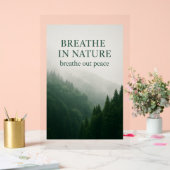 Breathe in Nature Motivierend Forest Poster - Mis (Hochzeit)