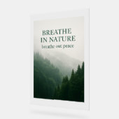 Breathe in Nature Motivierend Forest Poster - Mis (Winkel)