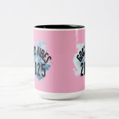 "Breathe in Success: Good Vibes 2025 ist hier ⭐" Zweifarbige Tasse (Mittel)