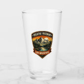 Breathe in the freedom, live the adventure glas (Vorderseite)