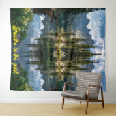 Breathe In: Tranquil Island Reflections Wandteppich (Beispiel (Horizontal))