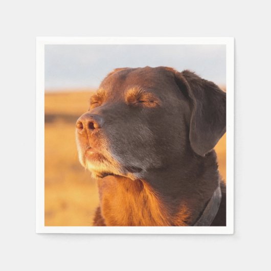 Breathe, Just Breathe Dog Napkins Serviette (Vorderseite)