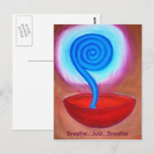 Breathe Just Breathe postcard Postkarte (Vorne/Hinten)