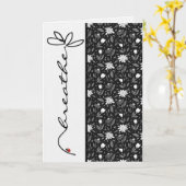 Breathe Lady Bug Denken Sie an Sie Karte (Gelbe Blume)