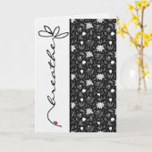 Breathe Lady Bug Denken Sie an Sie Karte (Gelbe Blume)